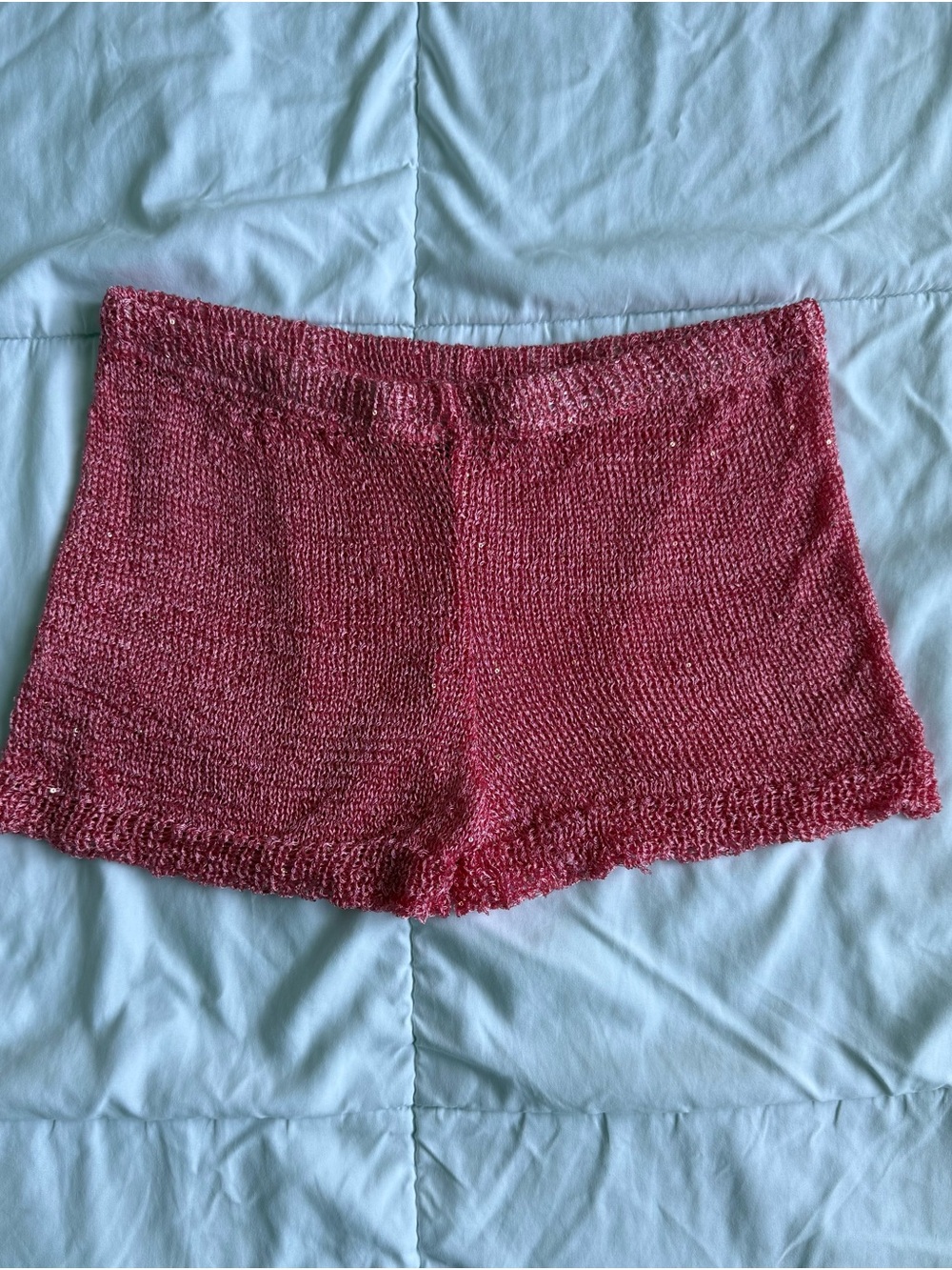 PrettyLittleThing Pink Knit Lounge Shorts